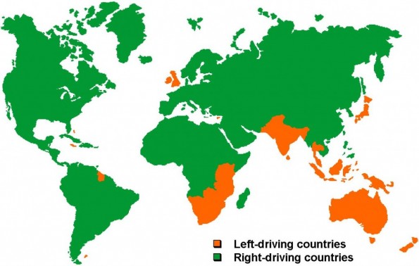 Driving on the left